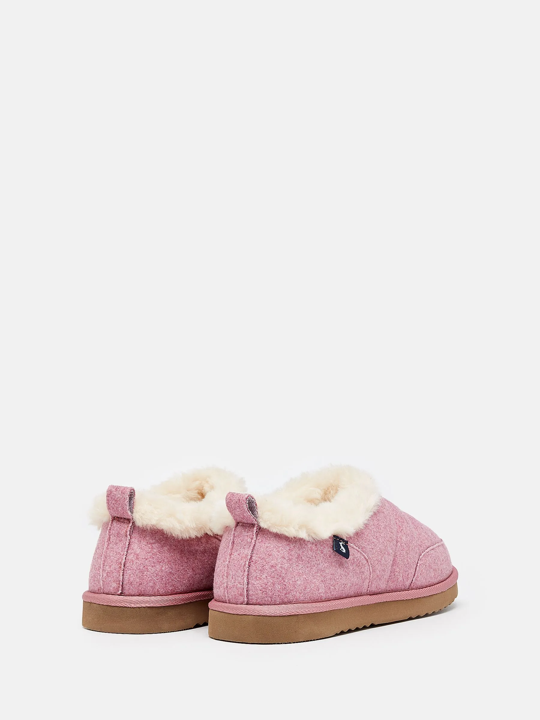 Pink Faux Fur Lined Slippers