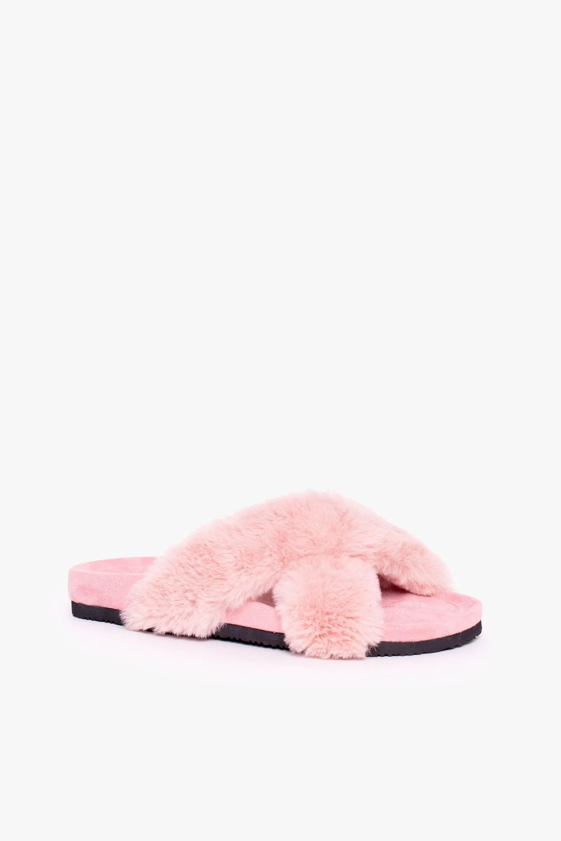 Pink Fluffy Slippers