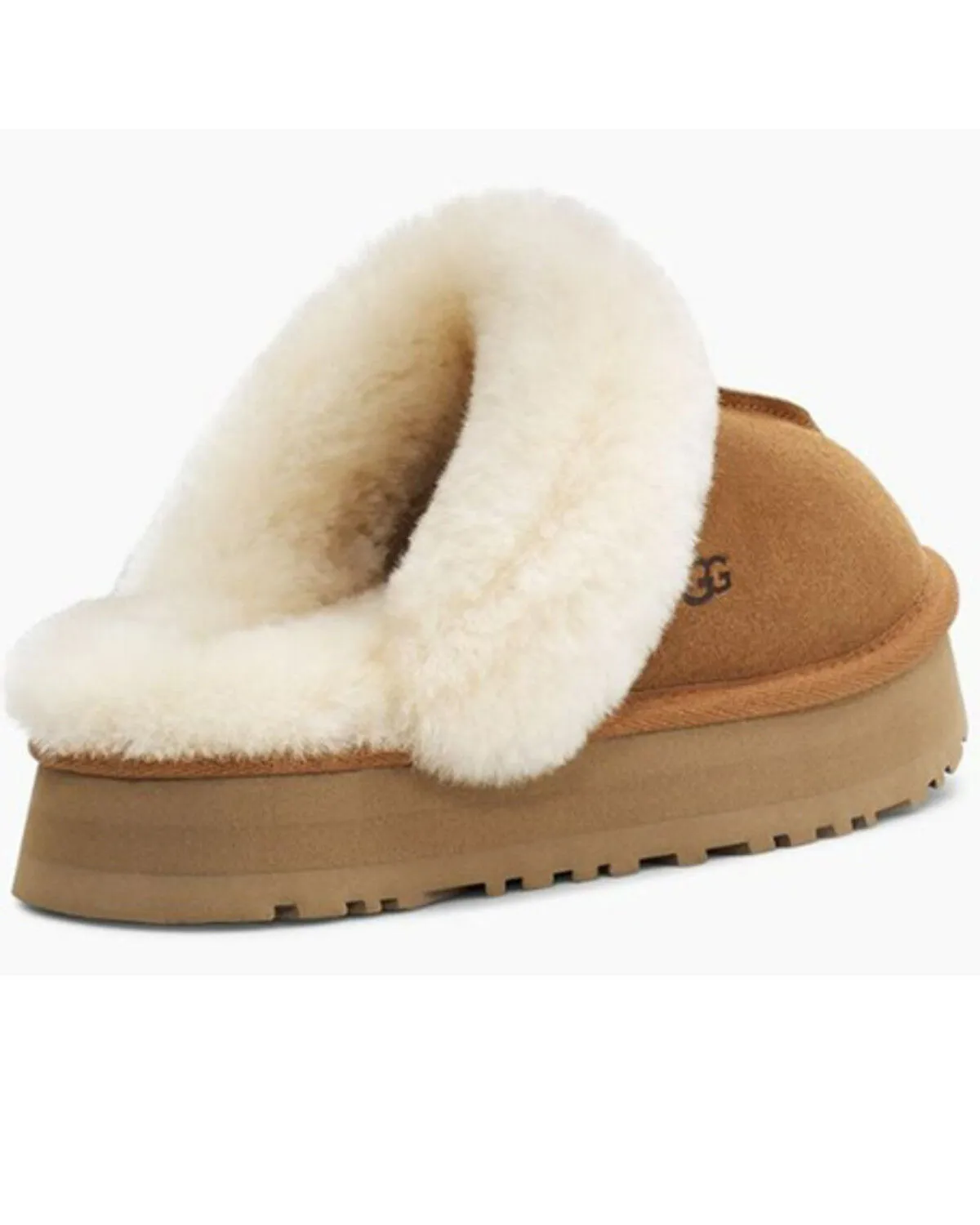 Product Name:  UGG Women's Disquette Sheep Fur-Lined Slippers - Round Toe