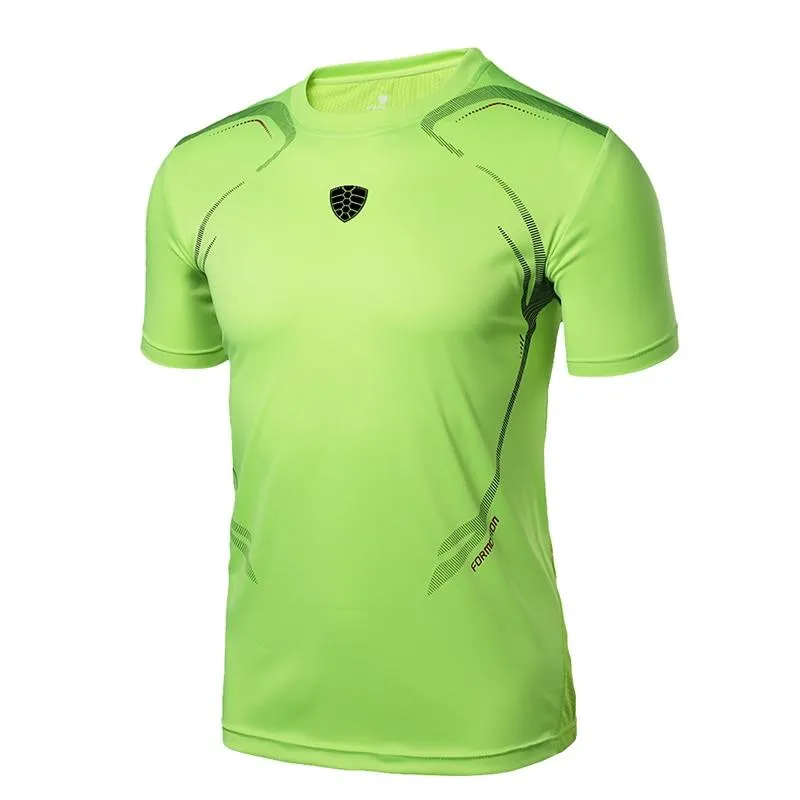 Quick Drying Soccer Fitness Running Short Sleeve Jersey Shirt for Men