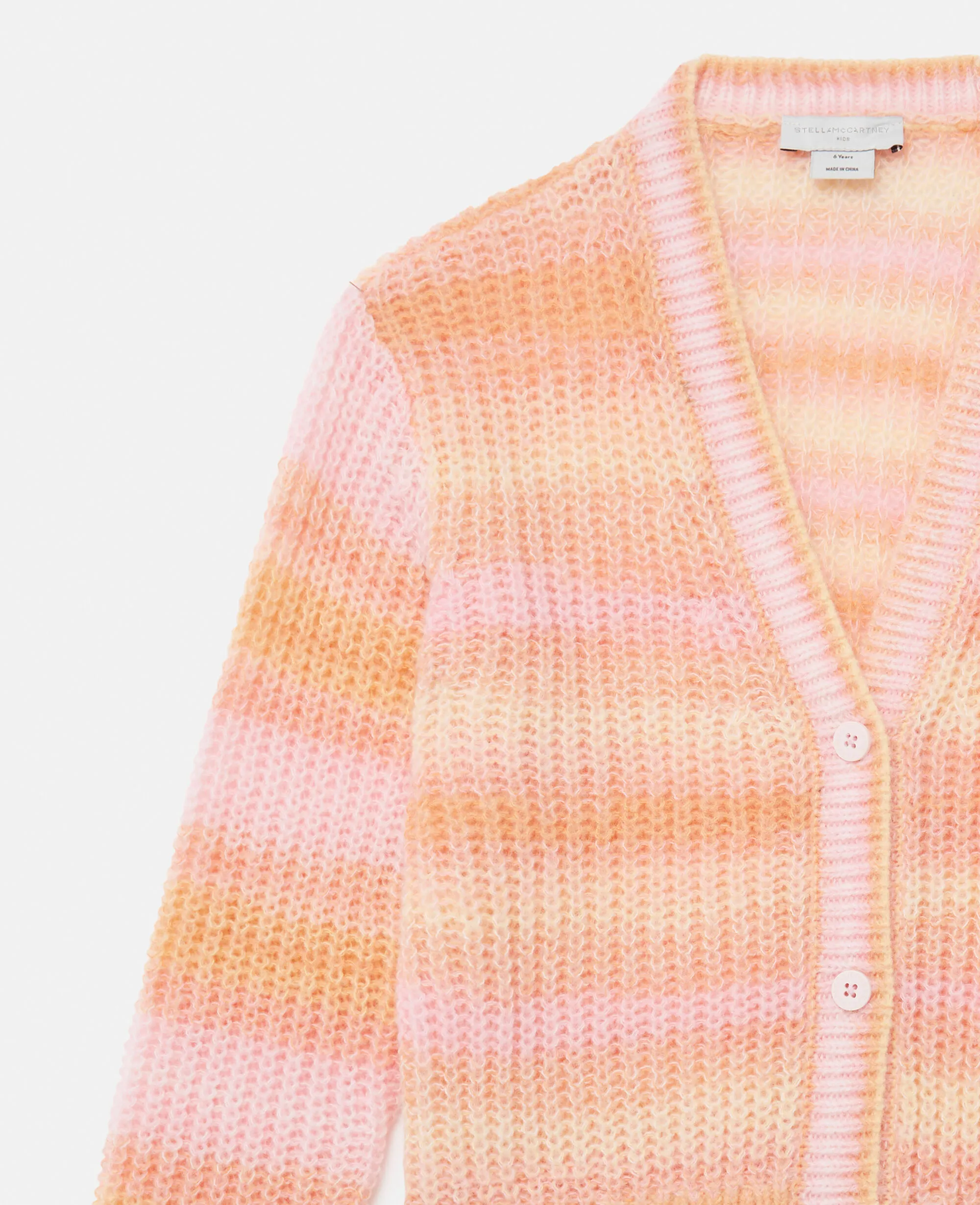 Rainbow Striped Knitted Cardigan