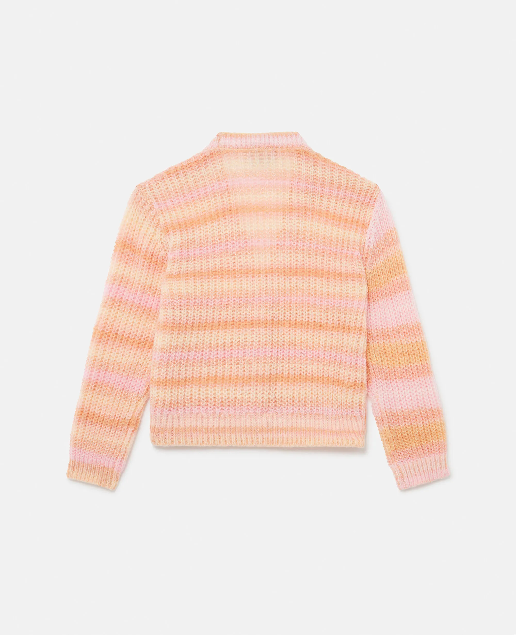 Rainbow Striped Knitted Cardigan