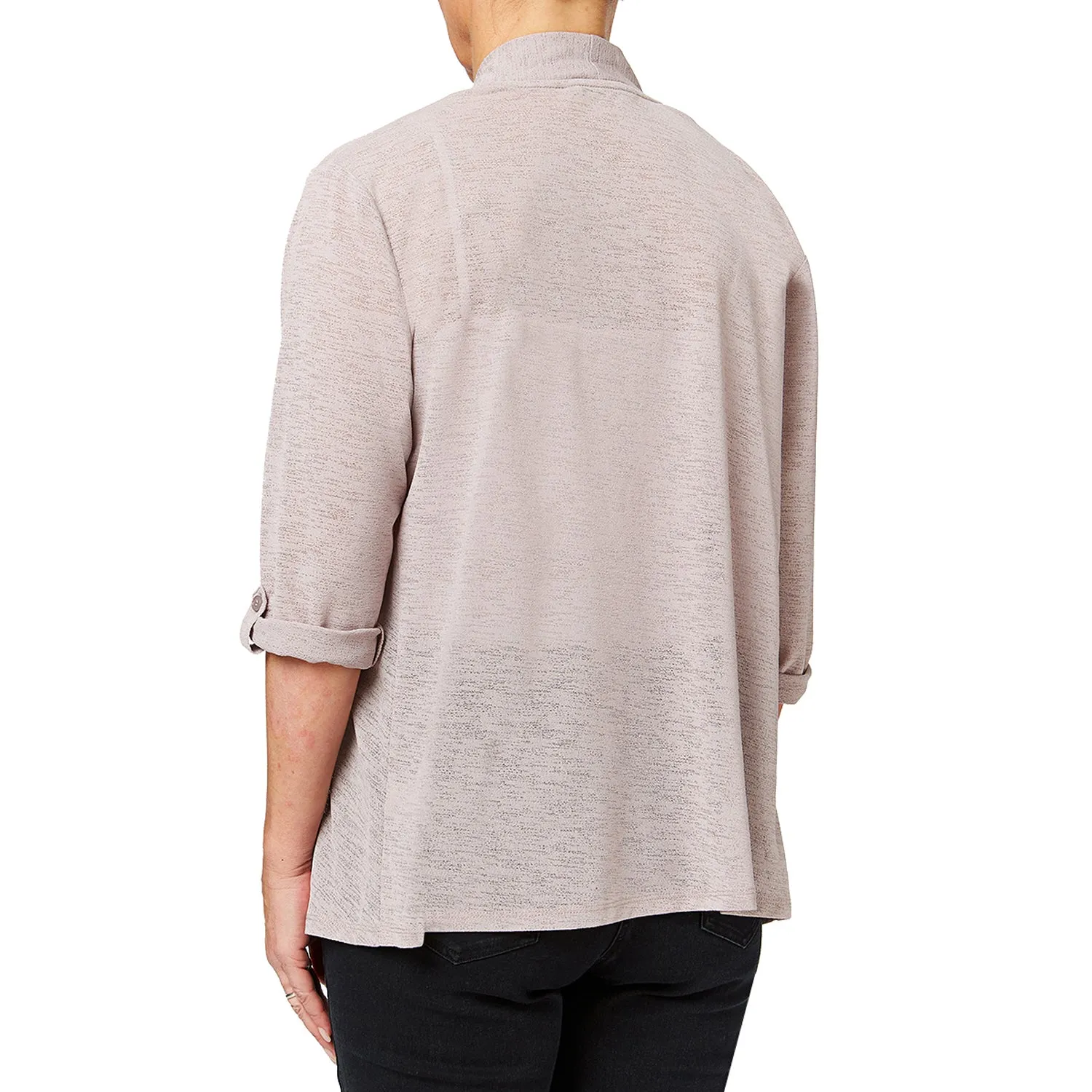 Roll Up Sleeve Cardigan - Cloud