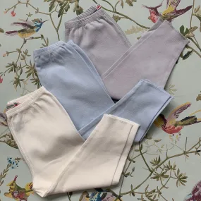 Set Of Three Bonpoint Cotton Leggings: 12 Months