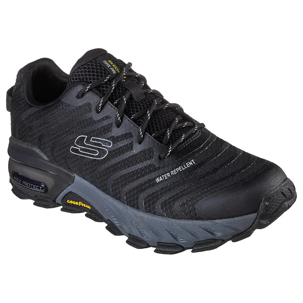 SKECHERS Men's Max Protect-Paragon Running Shoe (Black/Charcoal)