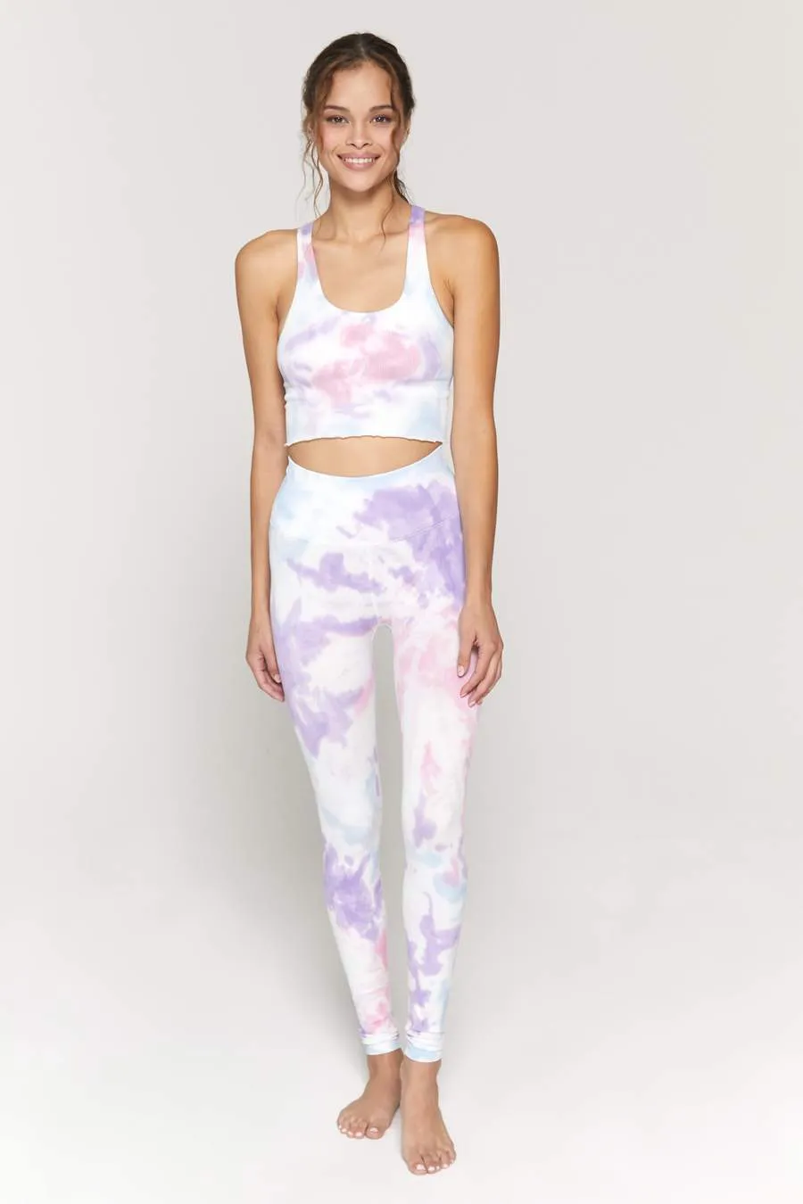 Spiritual Gangster Love Sculpt Legging in Pastel Swirl Tie Dye