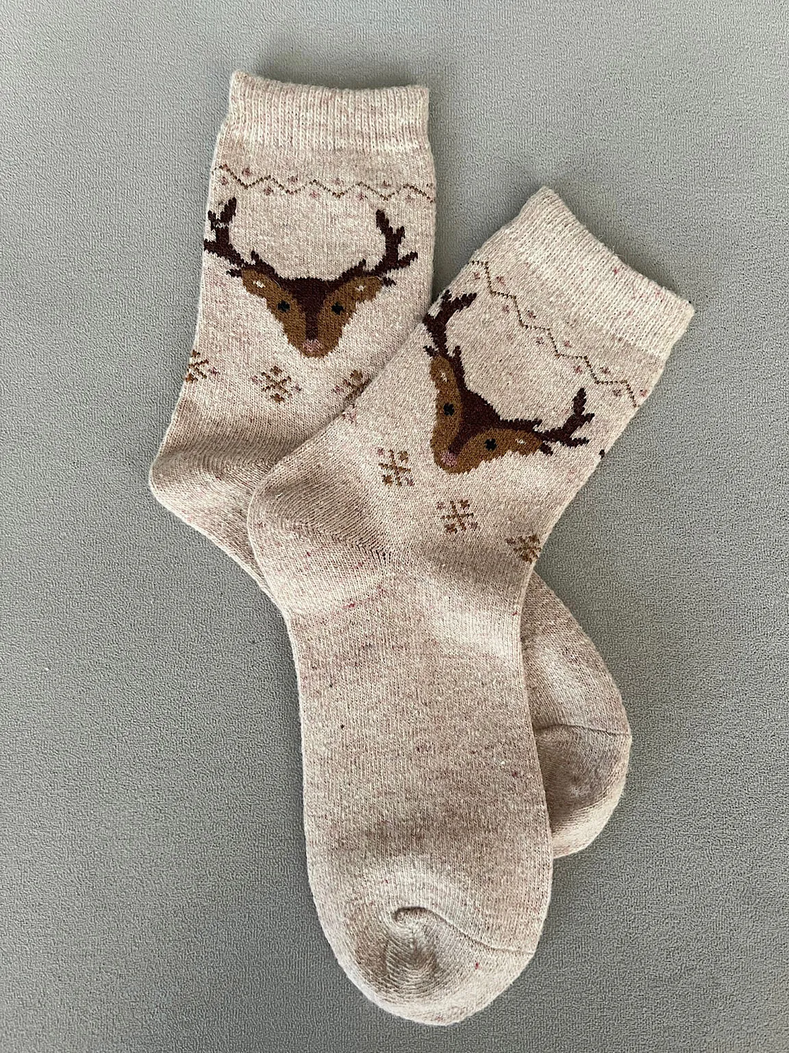 Stag Print Socks