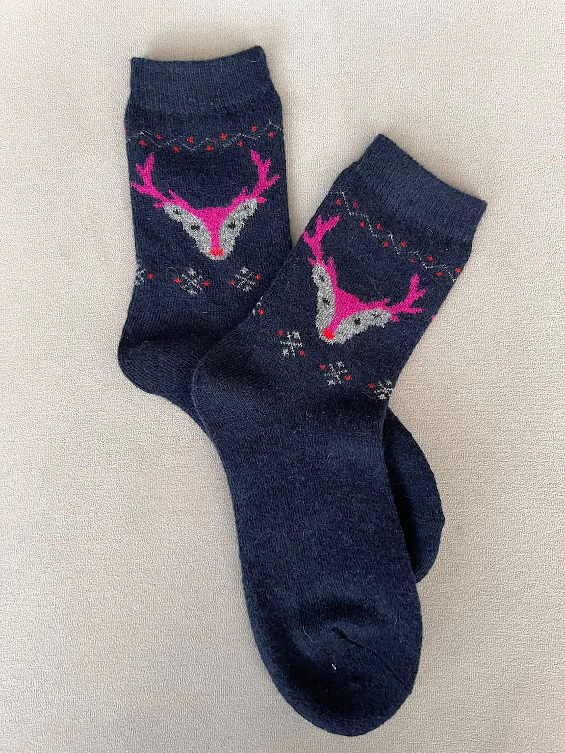 Stag Print Socks