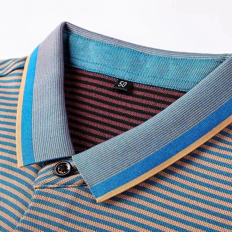 Striped Polo Shirt Long Sleeves