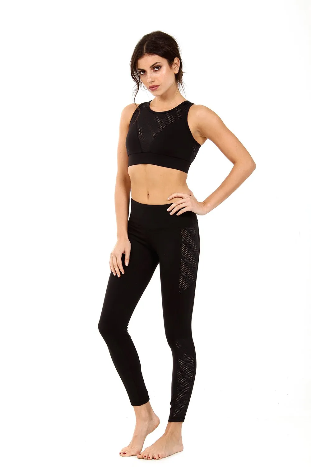 Strut This Mesh Pant Leggings black