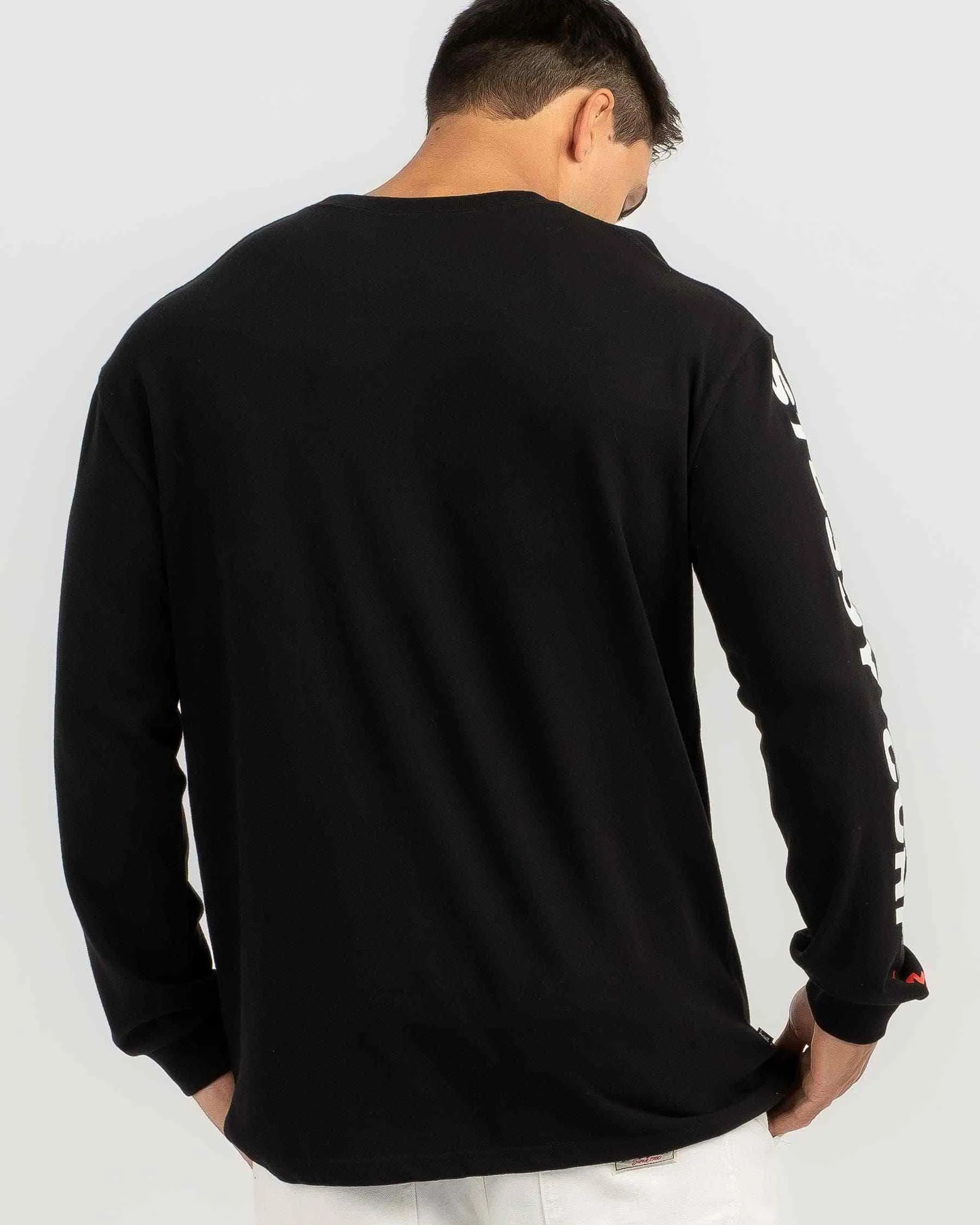 STUSSY  |Crew Neck Street Style Long Sleeves Cotton