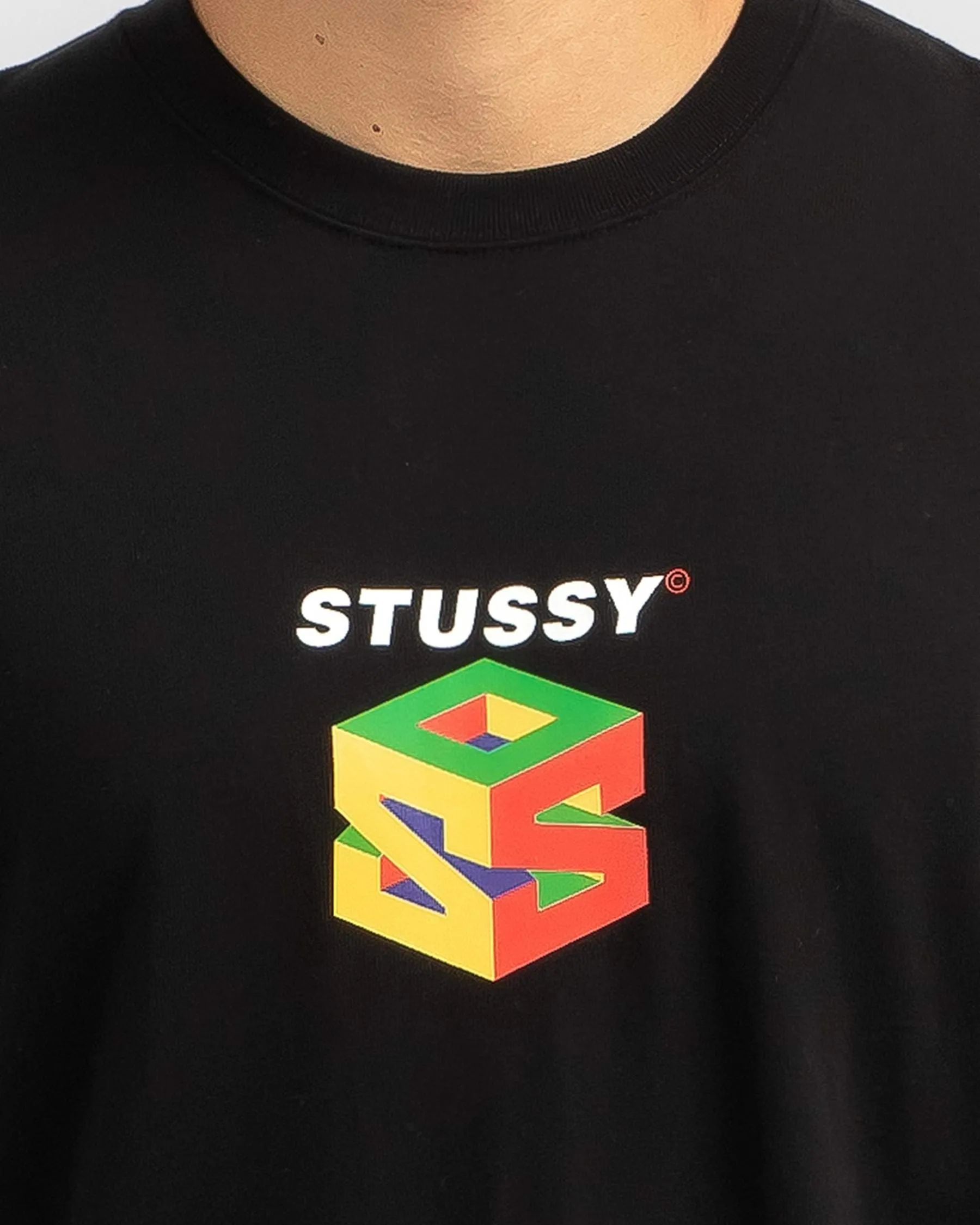 STUSSY  |Crew Neck Street Style Long Sleeves Cotton