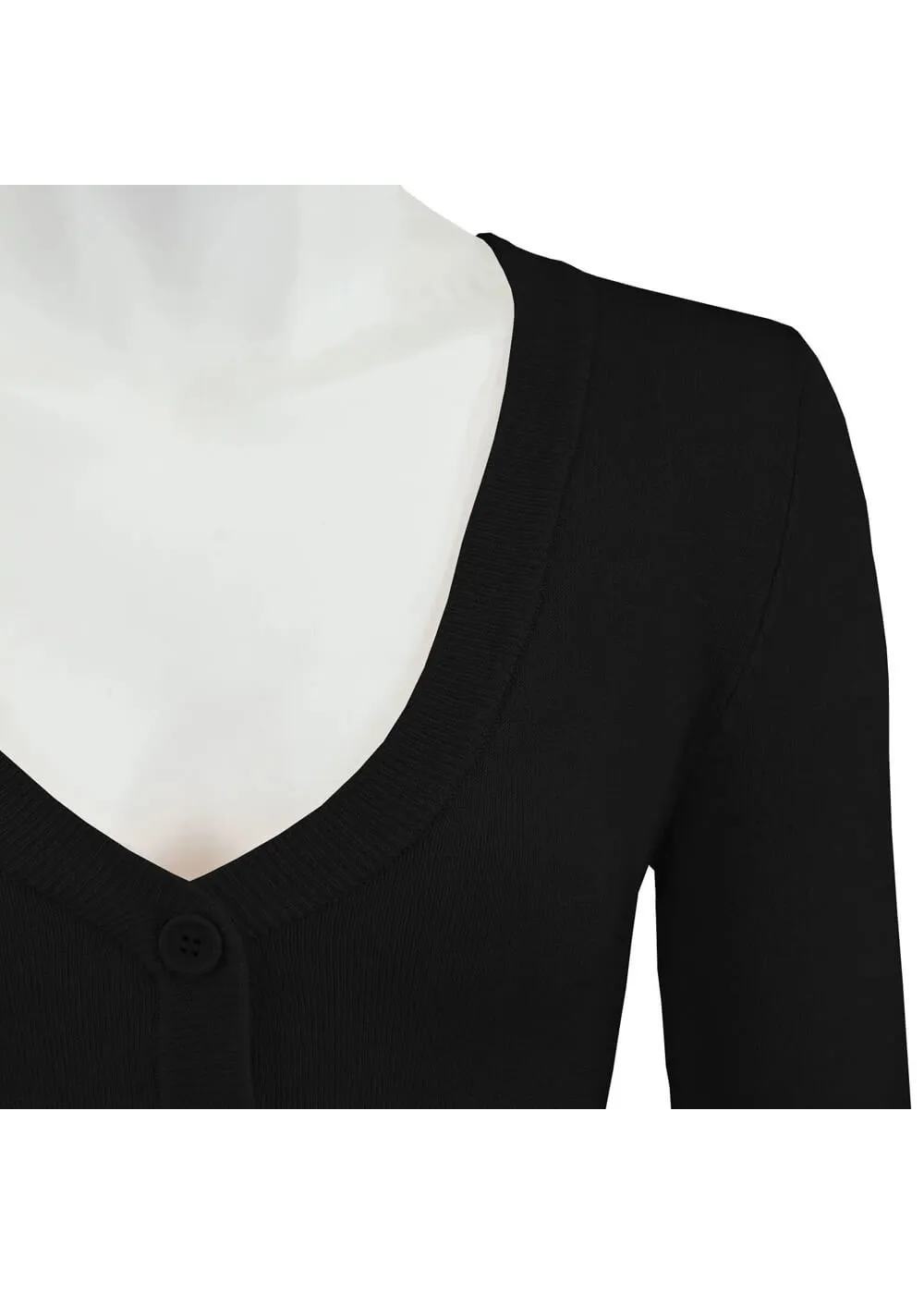 Succubus Clothing Retro Short 50's Cardigan Black