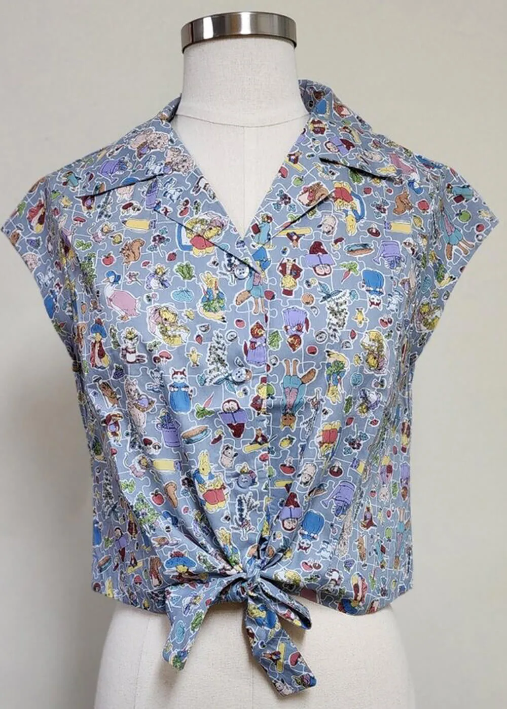 Tulip B Peter Rabbit And Friends 40's Blouse Blue