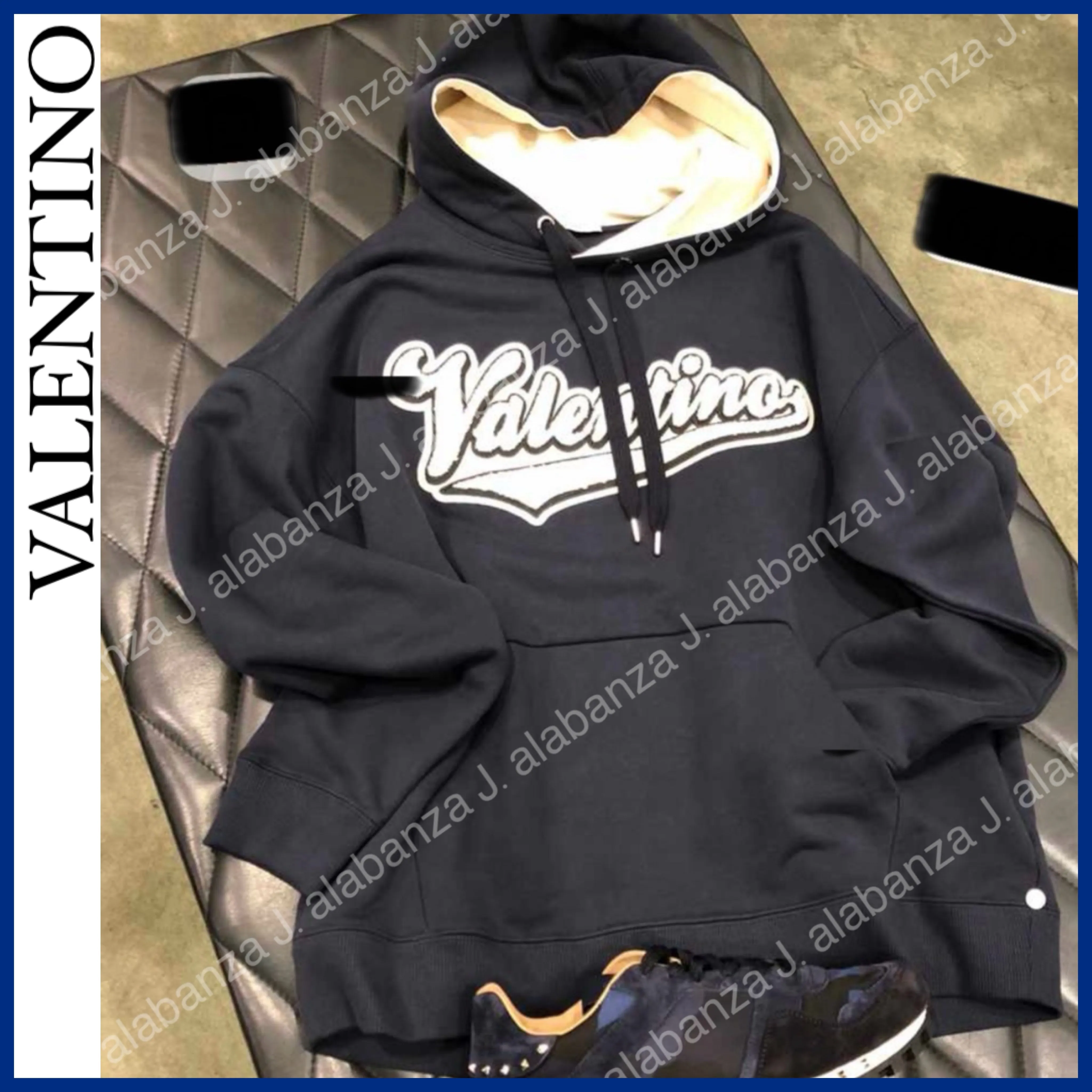 VALENTINO  |Pullovers Long Sleeves Cotton Logo Luxury Hoodies