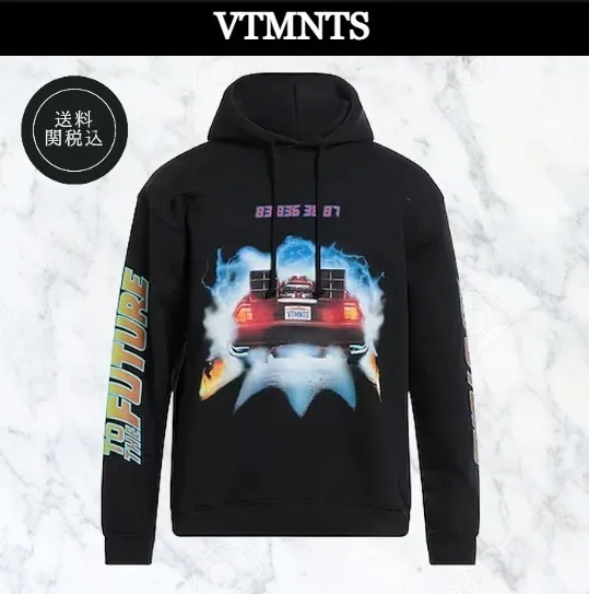 VTMNTS  |Pullovers Unisex Long Sleeves Cotton Logo Hoodies