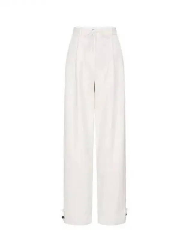 Women s drawstring detail corduroy pants white 271213