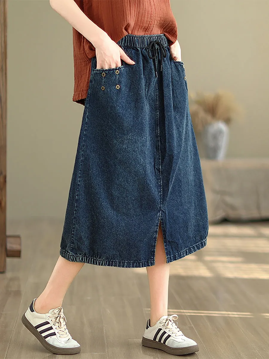 Women Summer Casual Denim Skirt KL1036