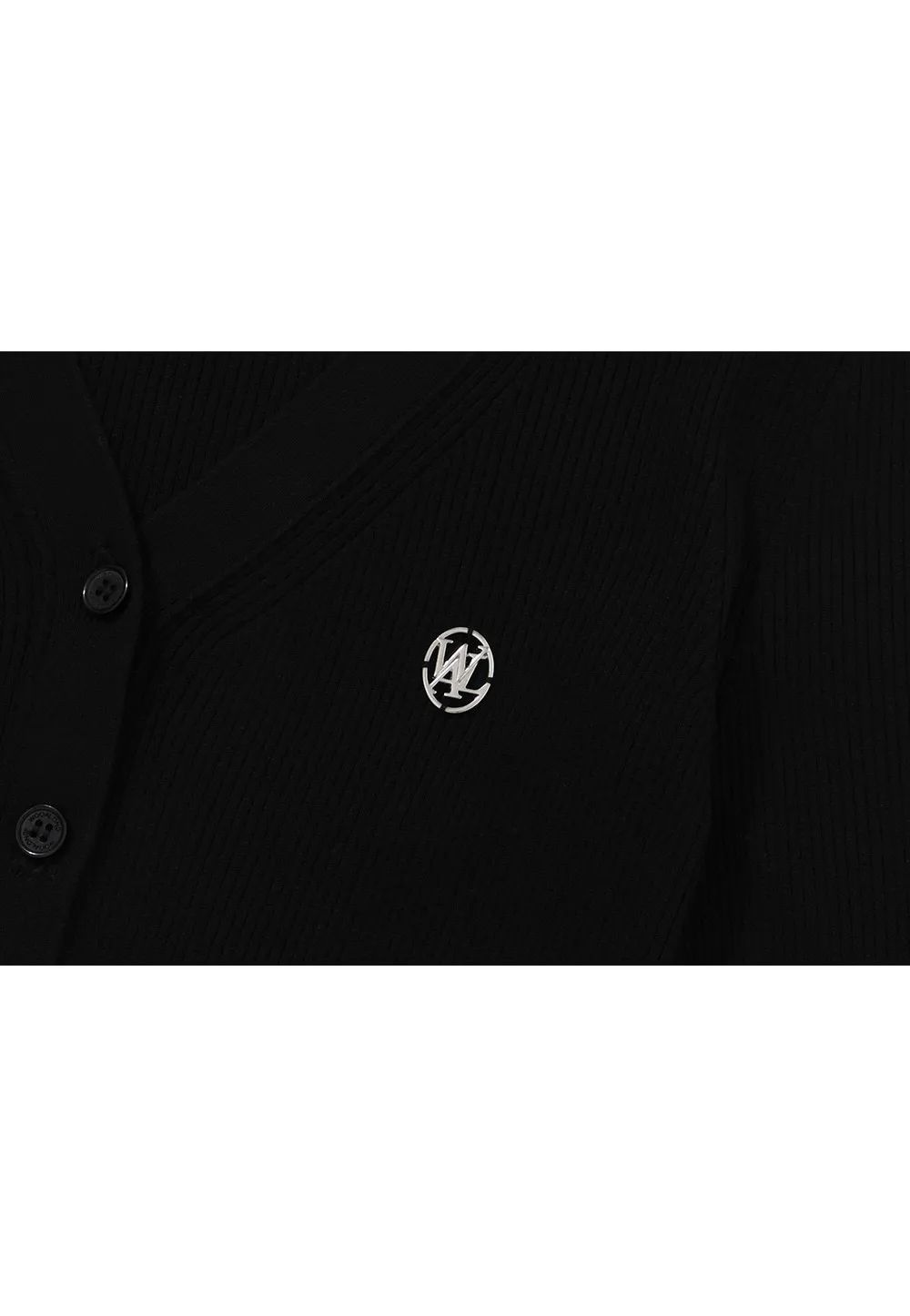 WOOALONG  |Street Style Long Sleeves Plain Logo Cardigans