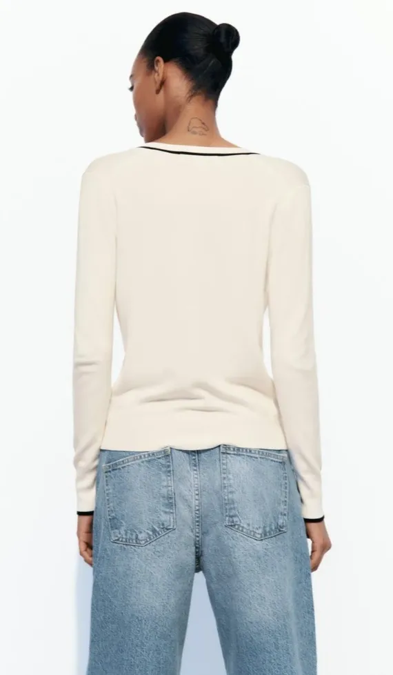 ZARA  |Casual Style Long Sleeves Plain Elegant Style Cardigans