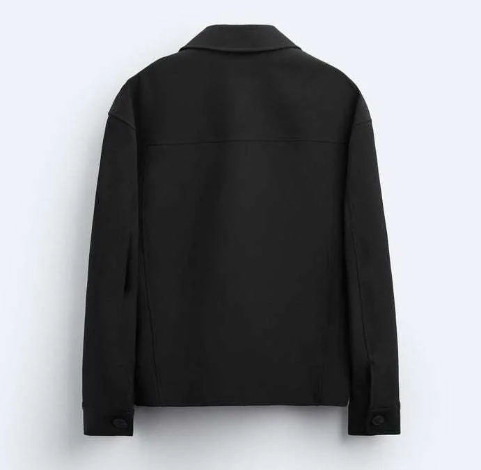 ZARA  |Long Sleeves Plain Shirts