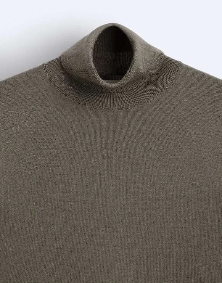 ZARA  |Long Sleeves Plain Sweaters