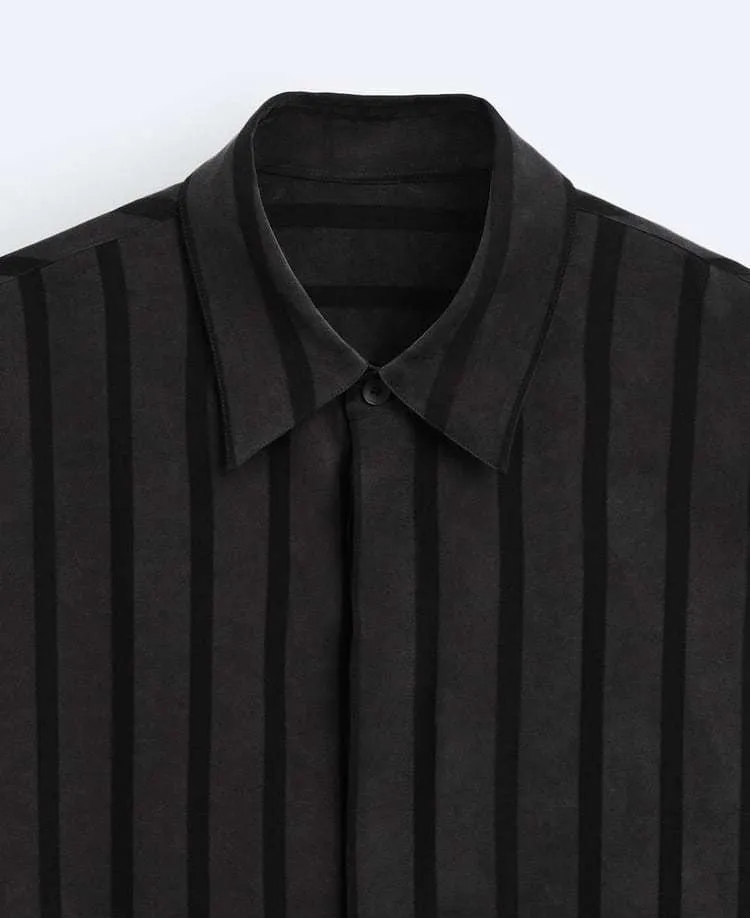 ZARA  |Stripes Long Sleeves Shirts