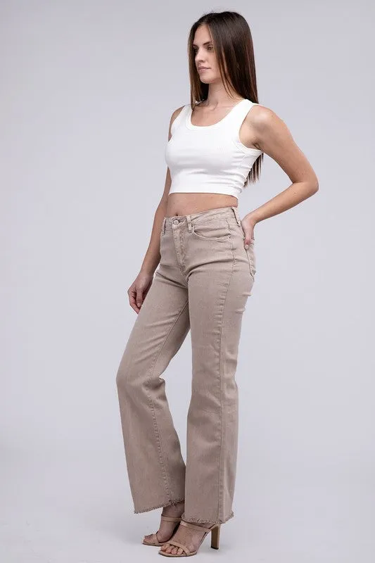 Zenana Acid Washed Wide Pants - 6 Colors