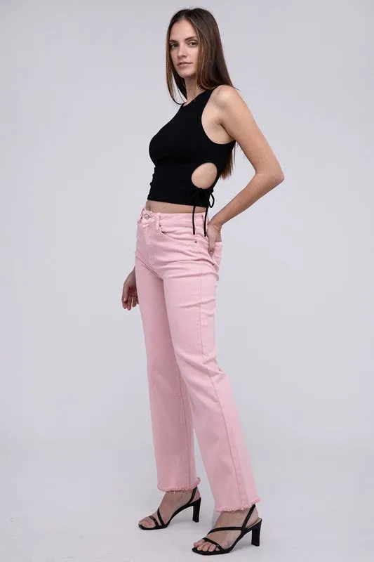 Zenana Acid Washed Wide Pants - 6 Colors