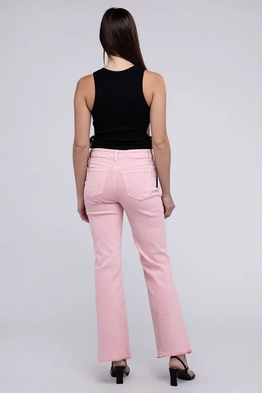 Zenana Acid Washed Wide Pants - 6 Colors