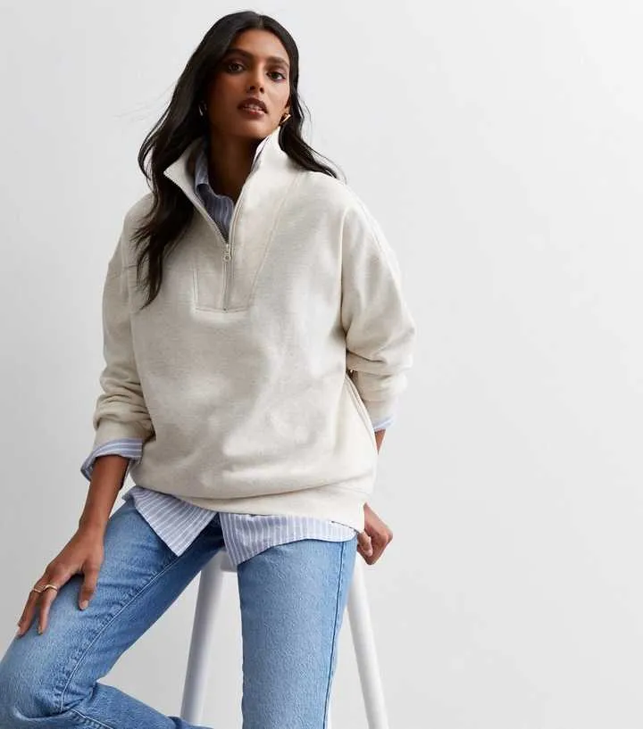 Zip Neck Sweatshirt